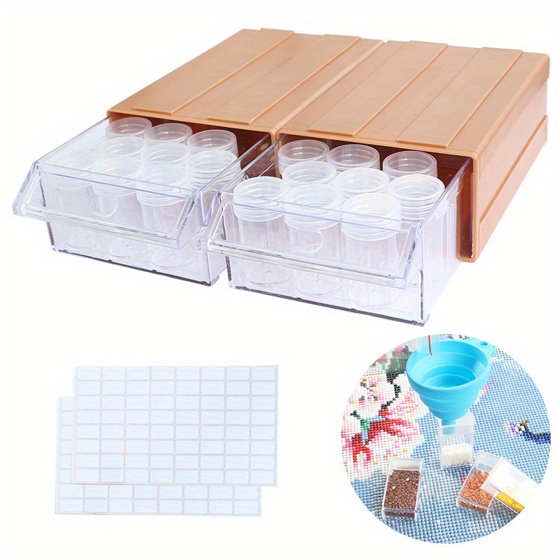 Storage Containers for Diamond Painting Accessories, Art Bead Organizer 4  Drawer