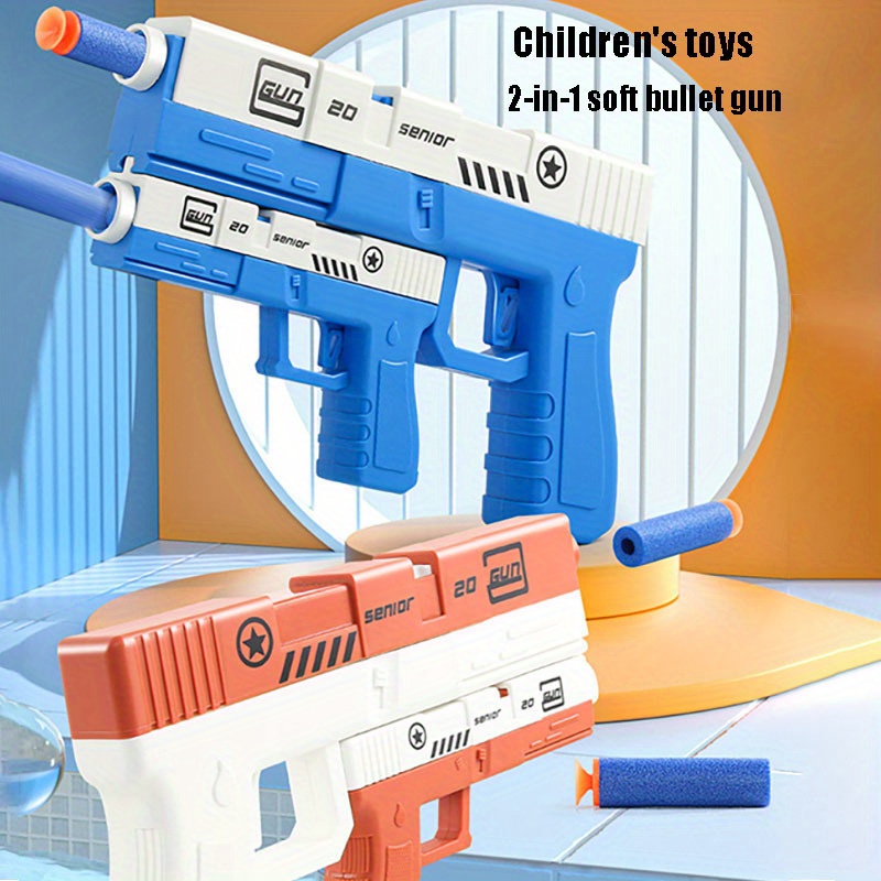 Juguete Juego Disparos 2 En 1 Niños: Pistolas Aire - Temu