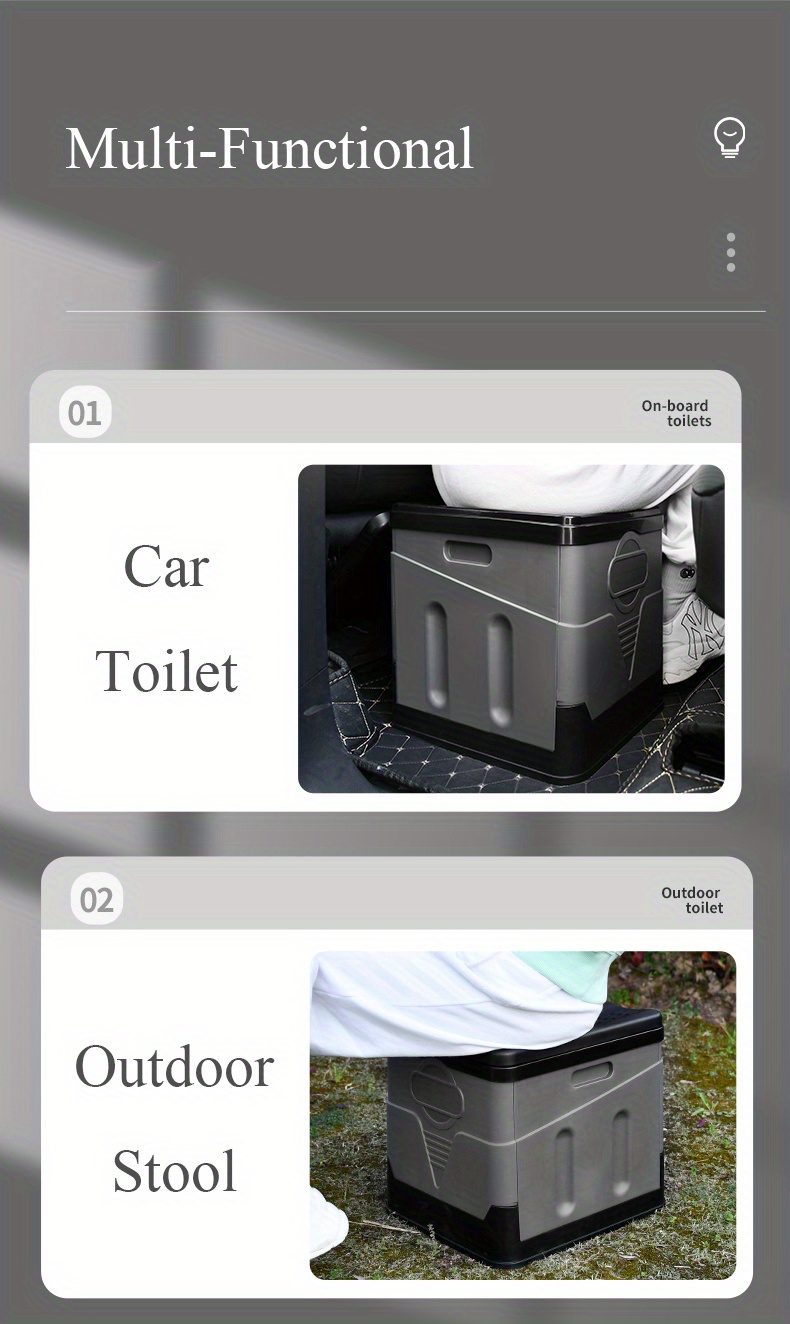 Plastic Folding Toilet Outdoor Camping Portable - Temu Portugal