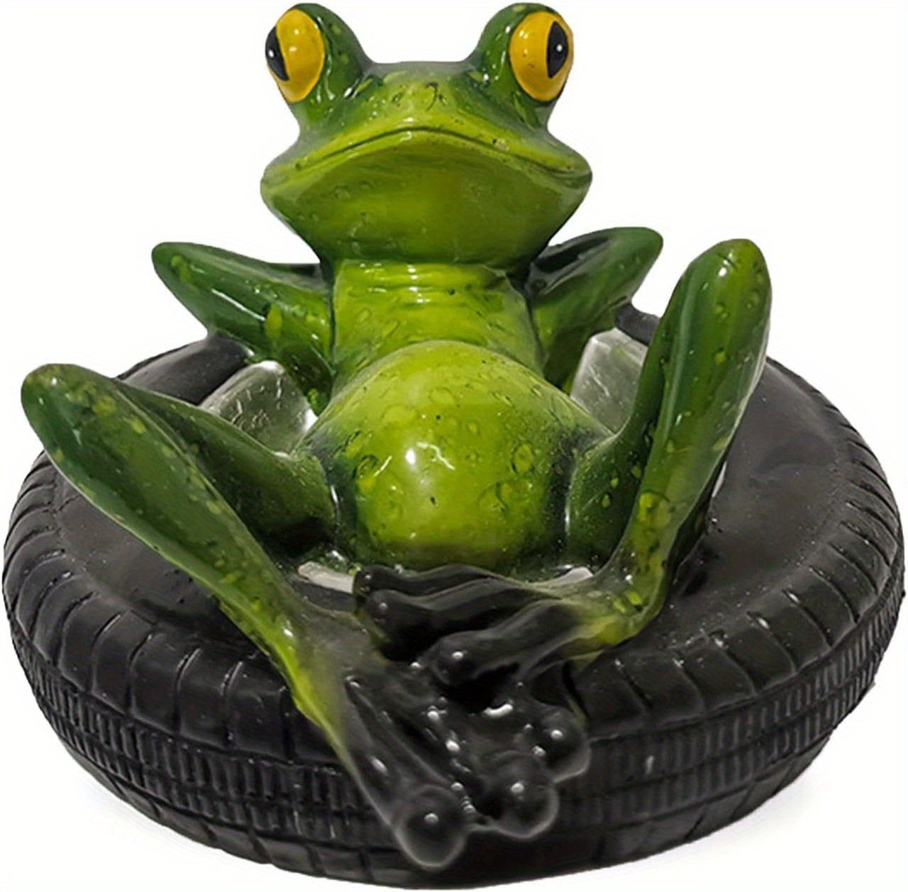 Creative Resin Frog Sculpture Floating Garden Pond Decorative