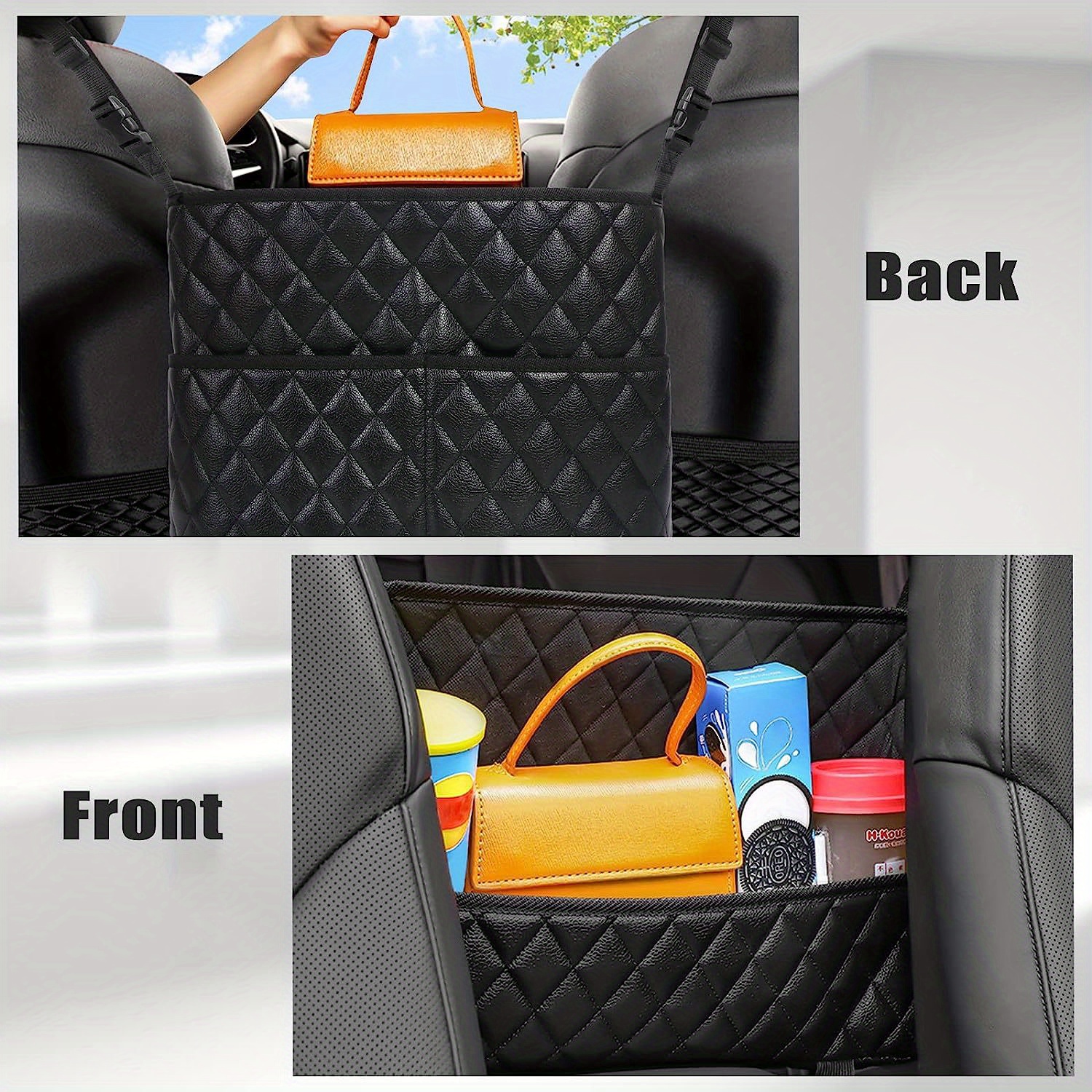 Car storage bag car seat back pocket – SpokesAndVogues