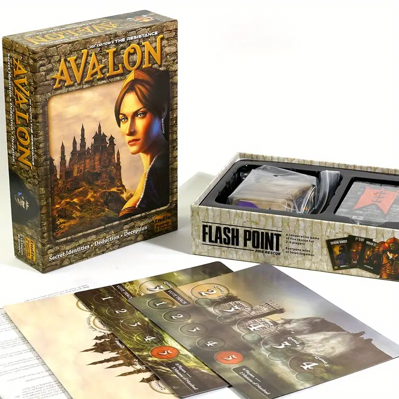 Le jeu de cartes de déduction sociale Resistance Avalon Standalone Game  Indie Board Game Future Of Civilization, cadeau de jeu