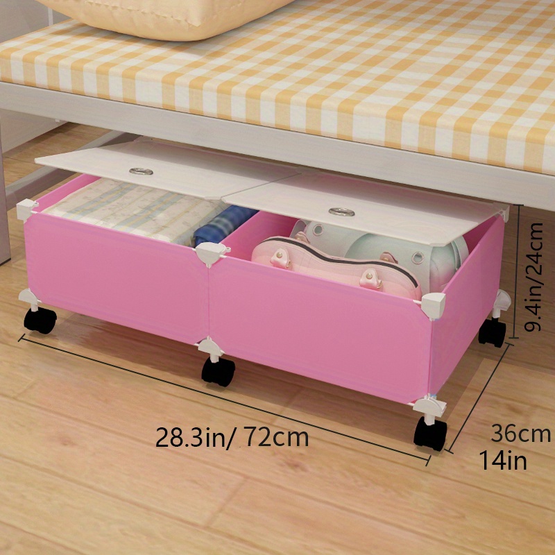 Under Bed Storage Box Large Underbed Storage Containers With - Temu