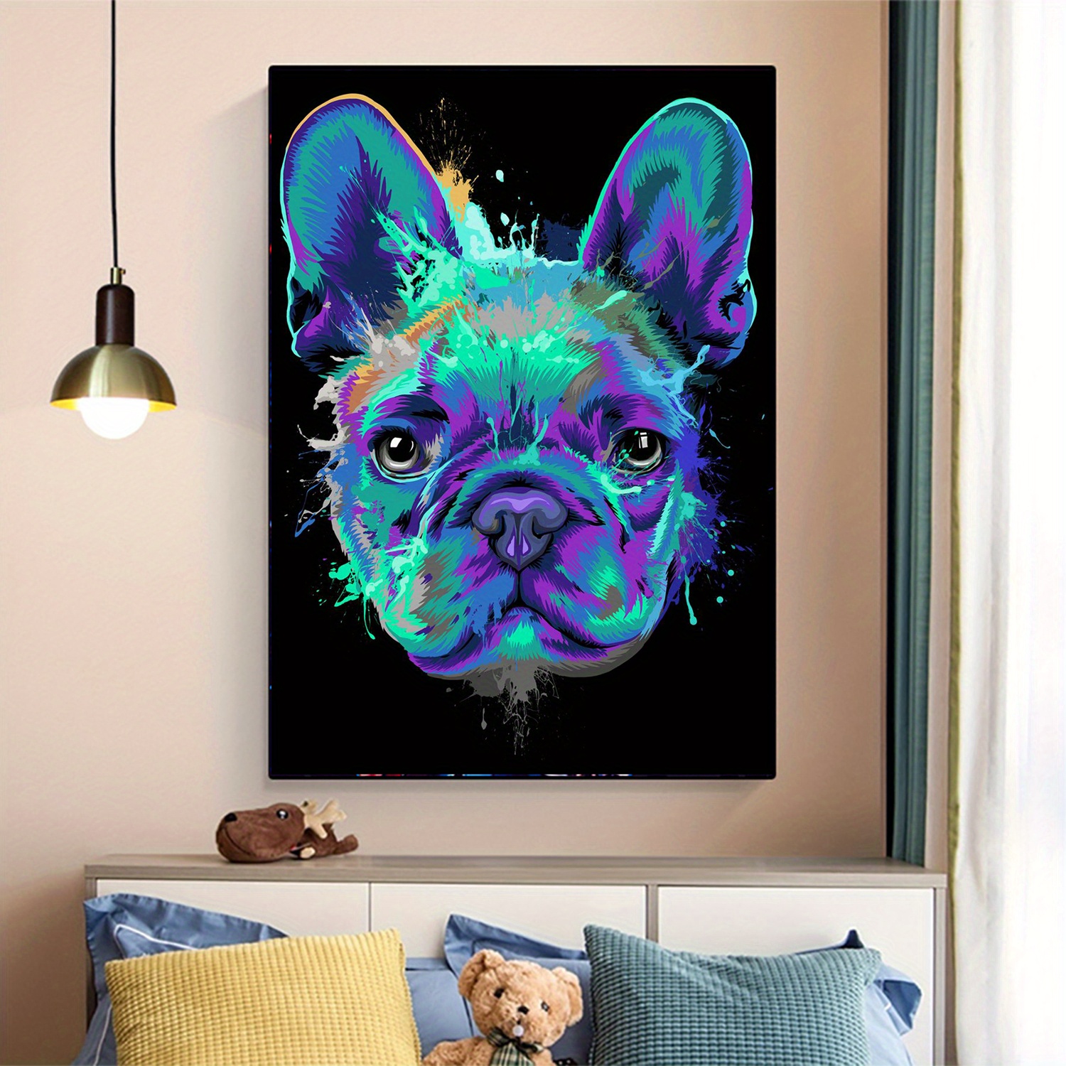 French bulldog 2024 canvas painting