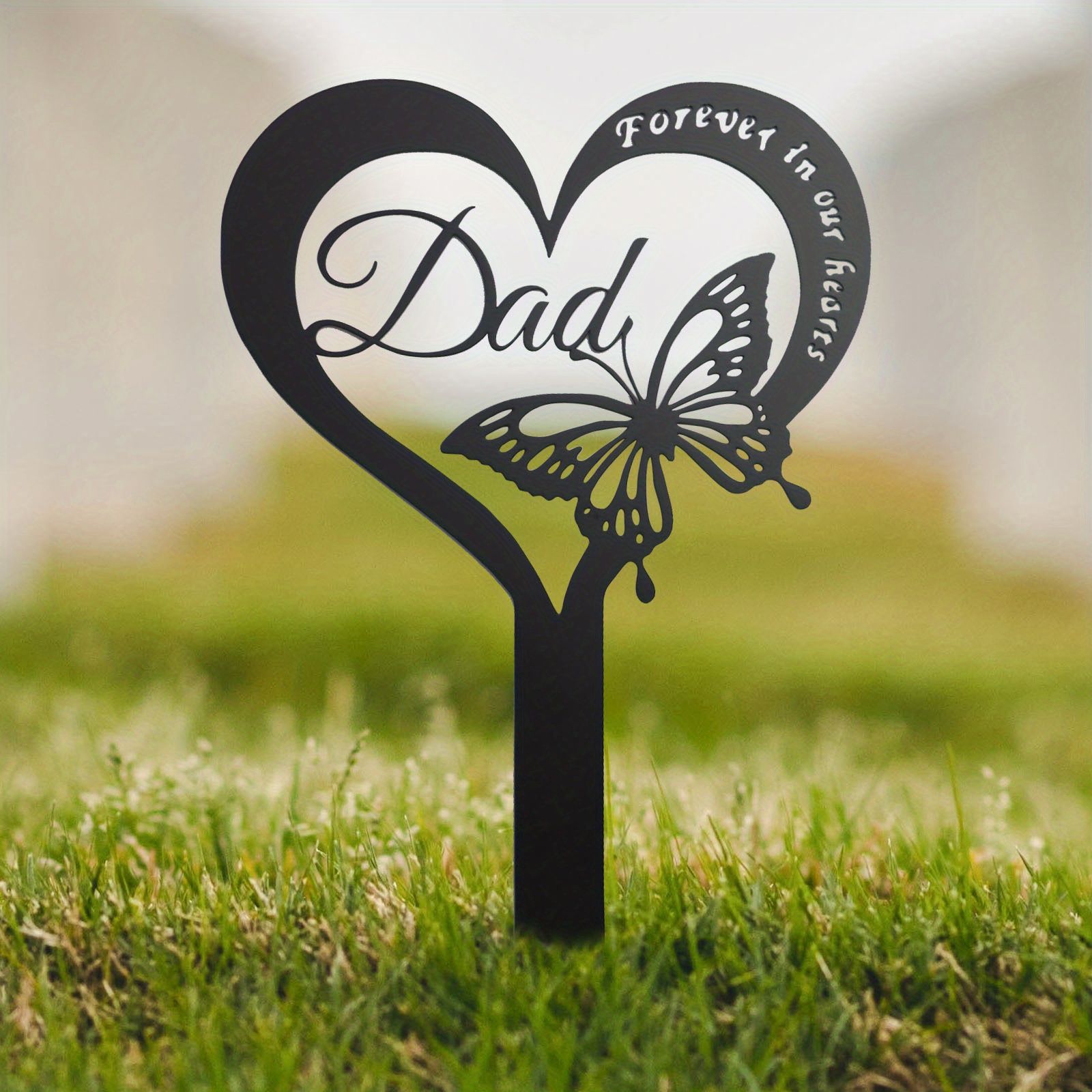 Cemetery Decorations Grave Metal Grave Marker Dad Memorial - Temu