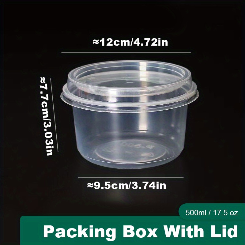  12 oz Plastic Soup Freezer Containers With Lids