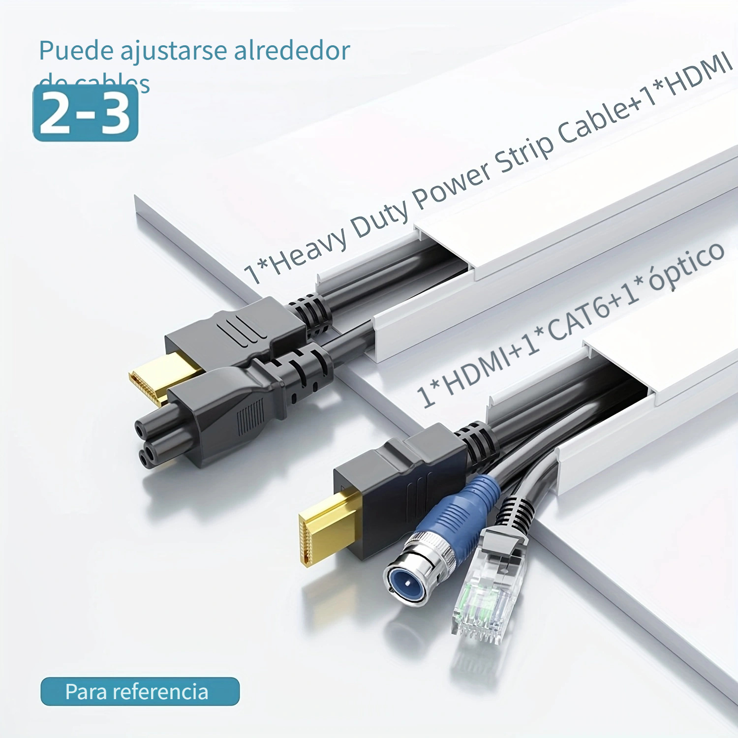 1 Juego Cubierta Cable Pasillo Corrector Cable Pintable - Temu