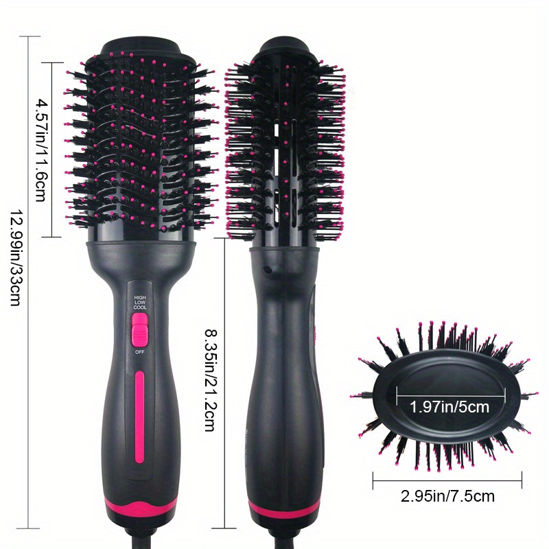hair dryer brush hot air brush 3 in 1 drying brush hair dryer volumizer diy hair styling tool for all hair types details 4
