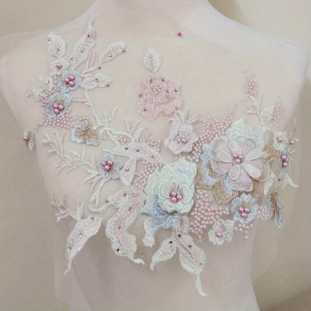 3D Embroidery Flower Appliqué