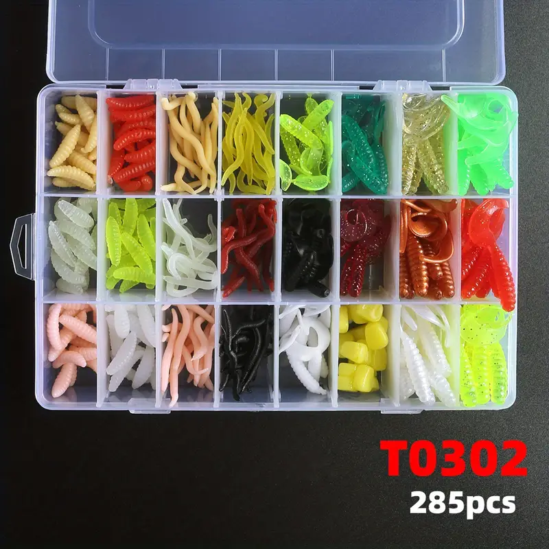 Premium Soft Fishing Lures Variety Pack Includes Bread Worms - Temu