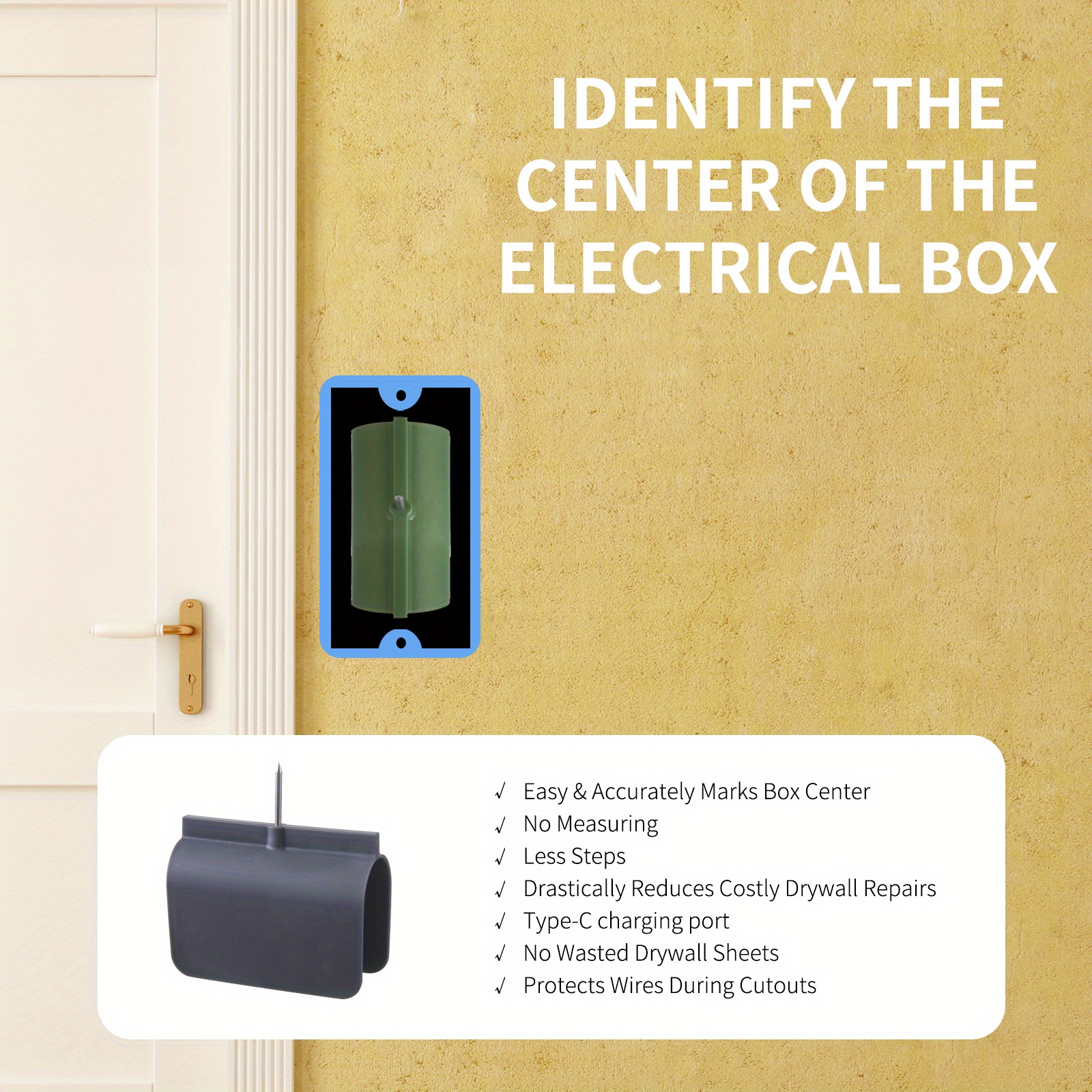Drywall Marking Tools Outlet Marker Drywall Installation Temu