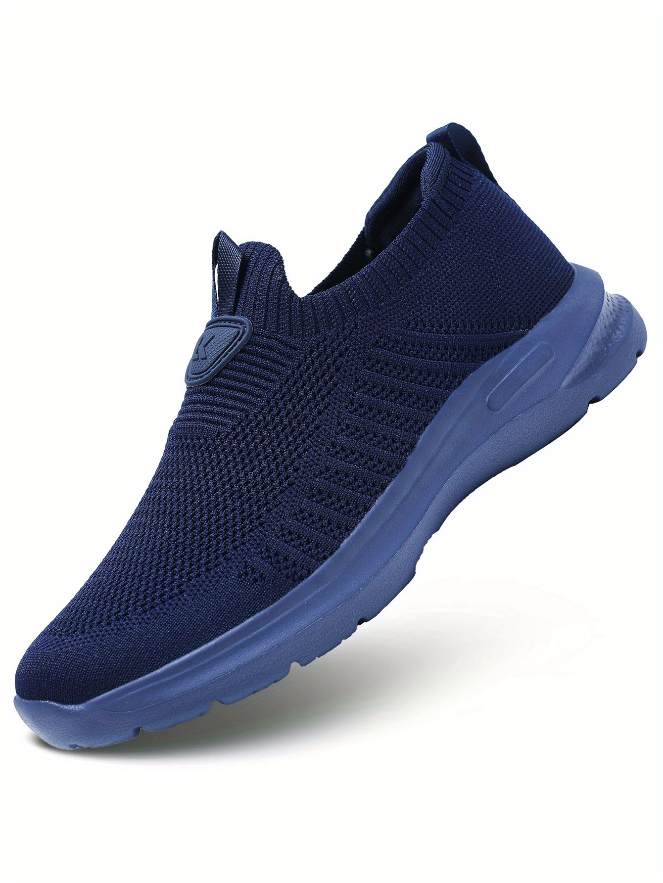 Men's Stylish Slip Running Shoes: Comfy Breathable Durable - Temu