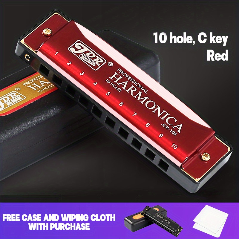 Harmonica Blues Professionnel 10 Trous Clé C Harpe Blues - Temu Belgium