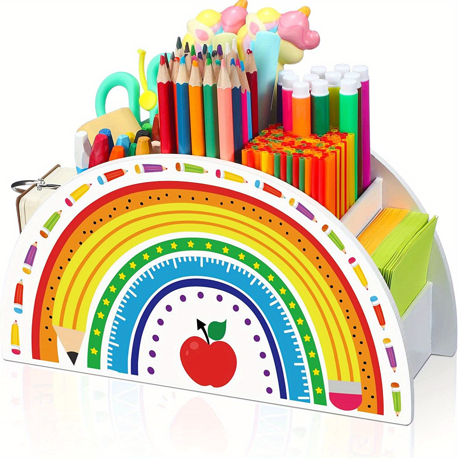 Rainbow Organizer Portapenne in Legno