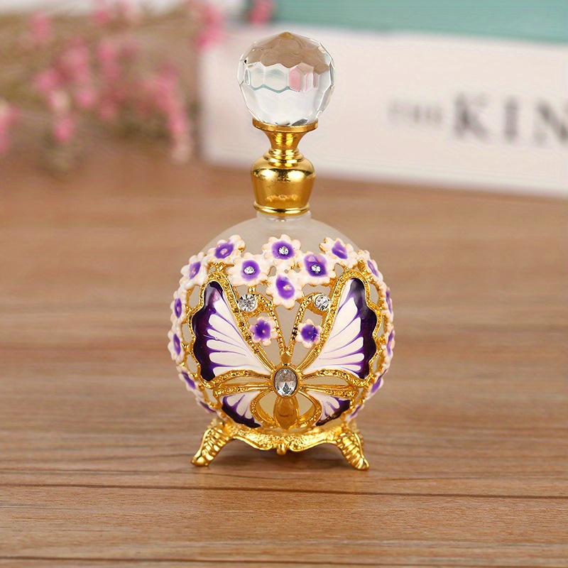 Butterfly coquette decor perfume bottle Yellow - Depop