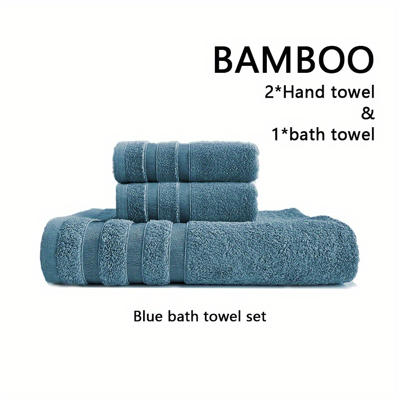 Gray Luxury Bamboo Blend Towel Set of 6