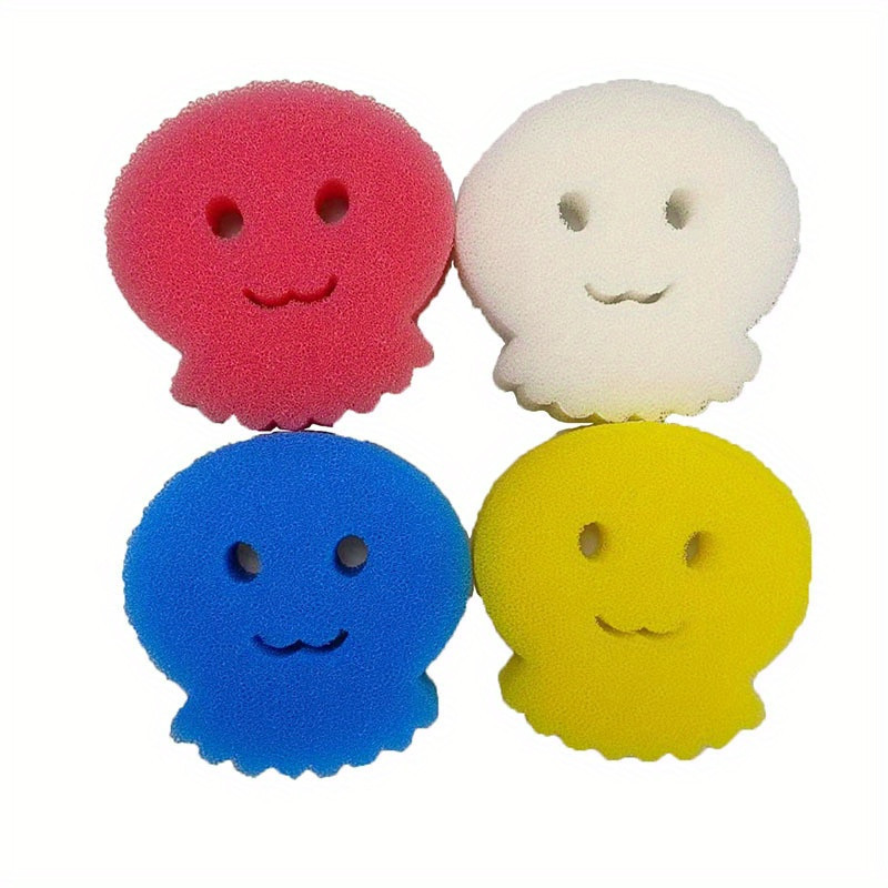 Happy Face Octopus Cleaning Sponge - Temu Austria