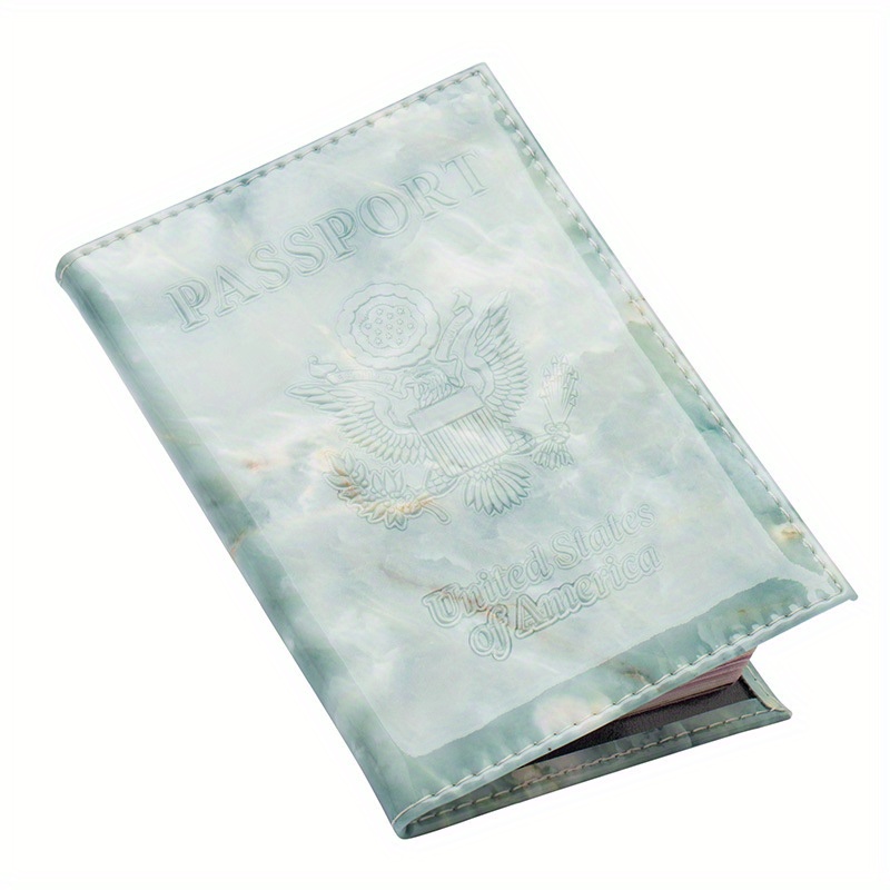 Personality Marble Pattern Passport Case, Multifunctional Pu