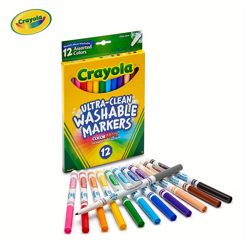 Crayola Washable Markers, Broad Point, Classic Colors, 8/Pack 58