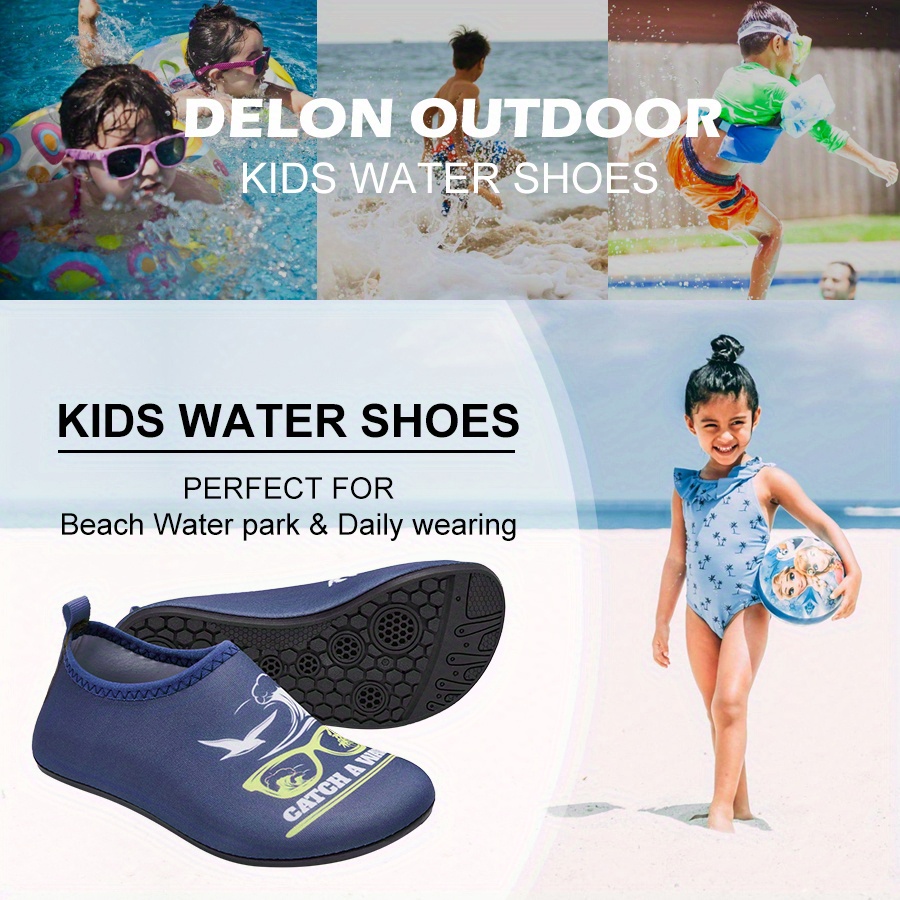 Fun Functional Kids' Water Shoes: Quick dry Non slip - Temu