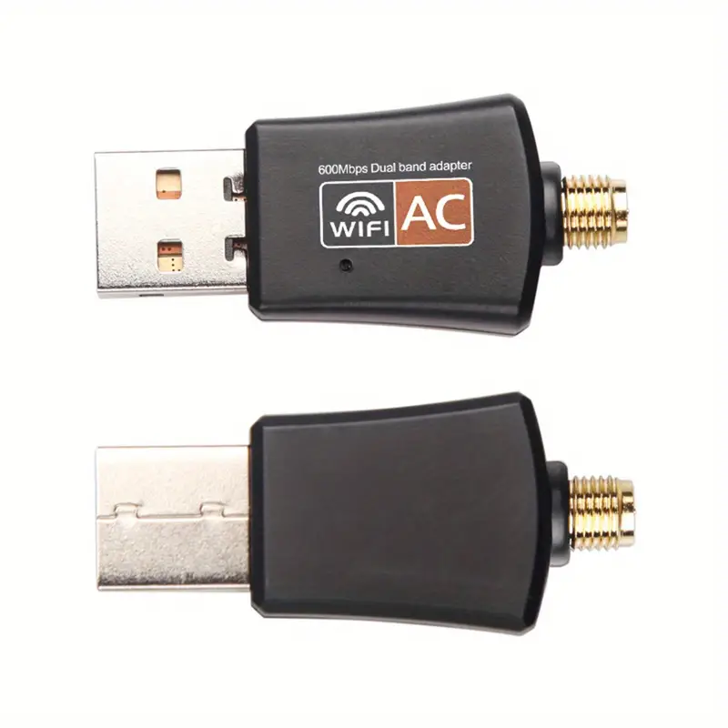 ac600m dual band usb wireless card 2 4 5g receiver and transmitter computer wireless network adapter 5db details 6
