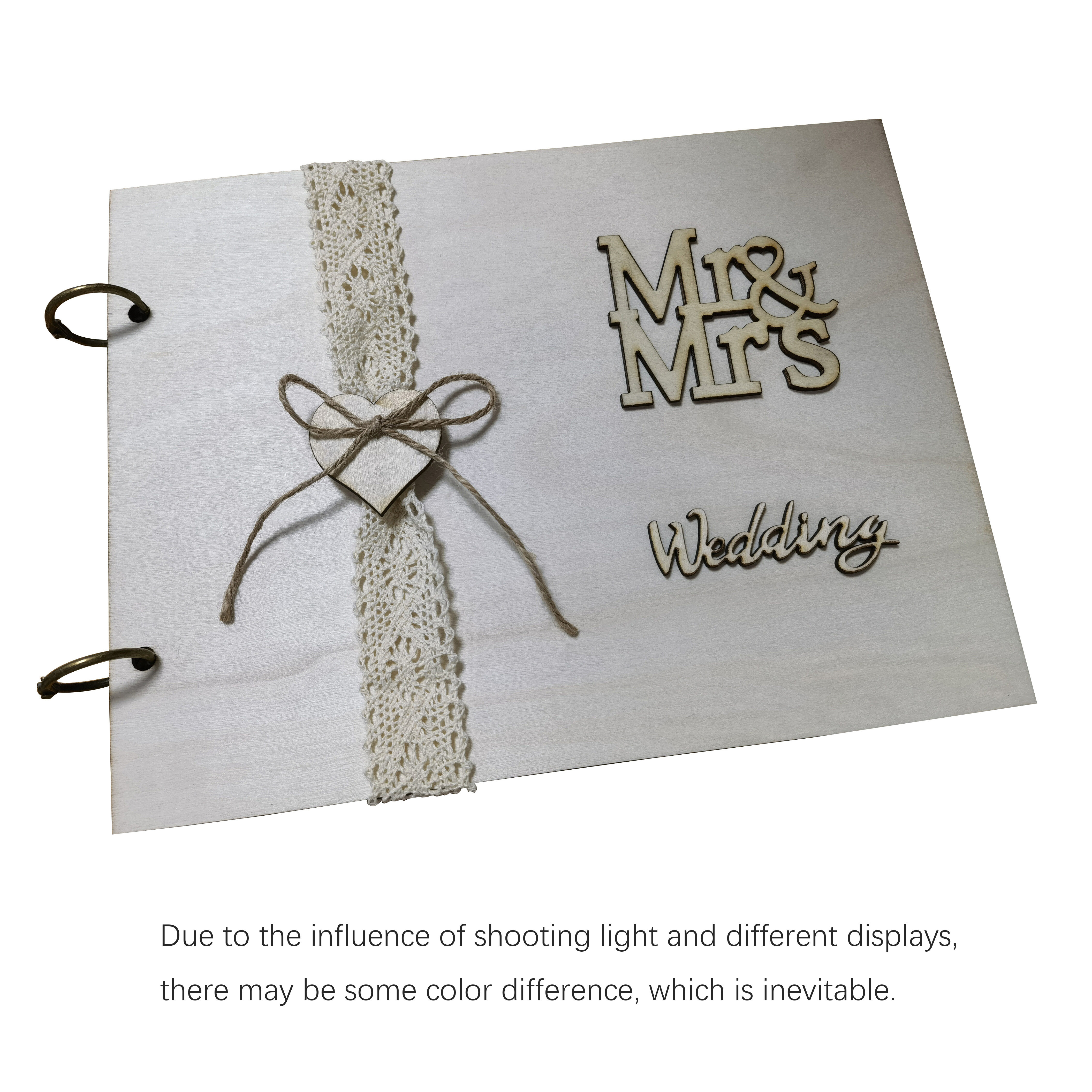 Wooden Guest Book Signs Wedding Romantic Marriage Guestbook - Temu