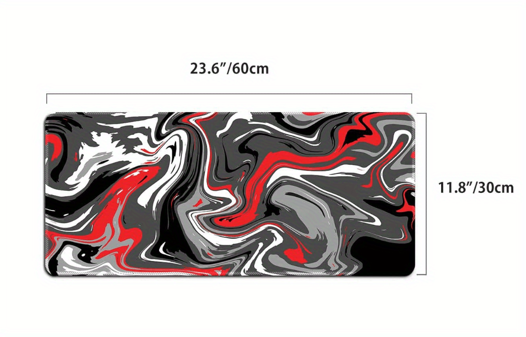 Grand tapis de souris de jeu avec base en caoutchouc coordonnante, carte  topographique arc-en-ciel, bords cousus, noir et marron, 31.5x11.8 pouces -  AliExpress