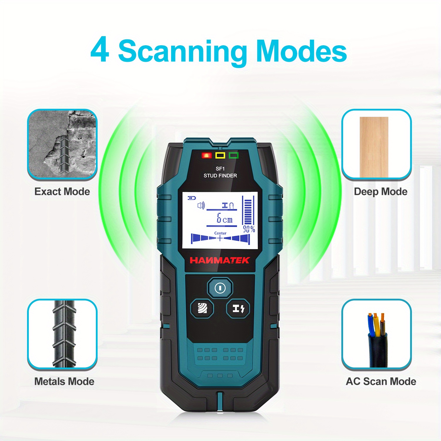 Sf1 Stud Finder Wood Studs Metal Detection Detection Live Temu Australia