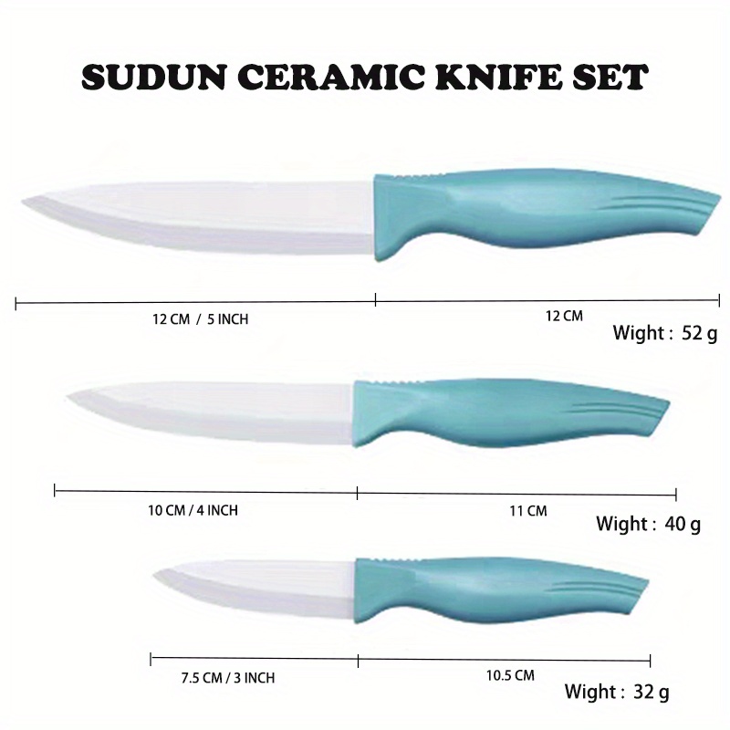 3 INCH CERAMIC KNIFE SET - GRN