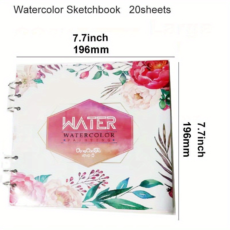 Watercolor Sketchbook - 20 Sheet Watercolor Paper Sketchbook