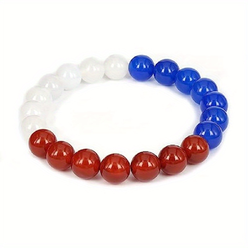  Red White And Blue Beads