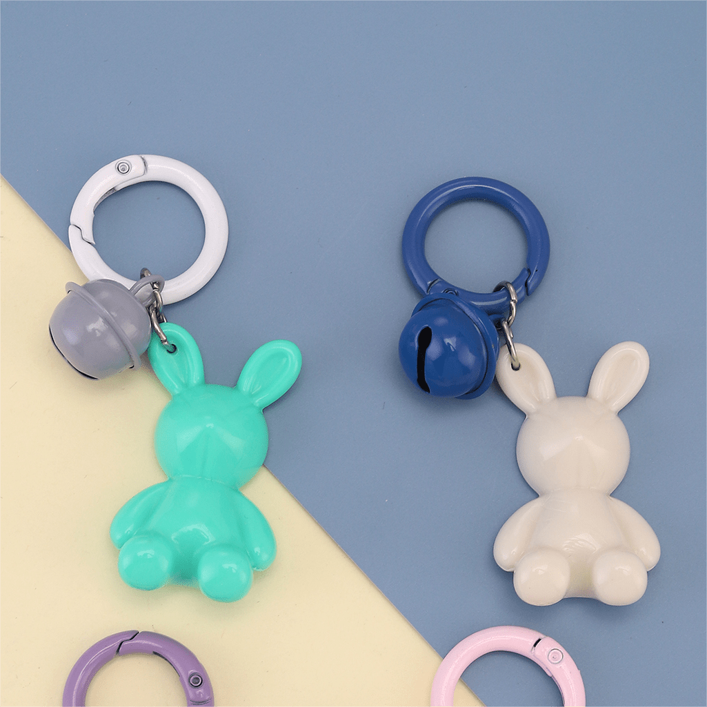 Rabbit Pattern Keychain Pendant Acrylic Key Ring Pendant Bag