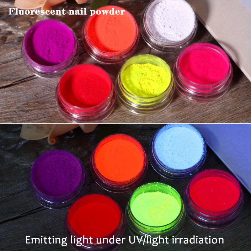 13 Colors Acrylic Paint Glow in the Dark gold Glowing paint Luminous  Pigment Fluorescent Powder painting for Nail Art supplies