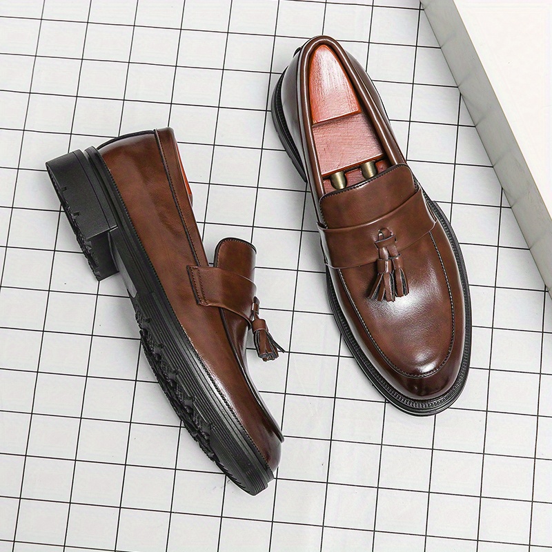 Mens Vintage Tassel Slip On Dress Shoes With Assorted Colors Smart ...