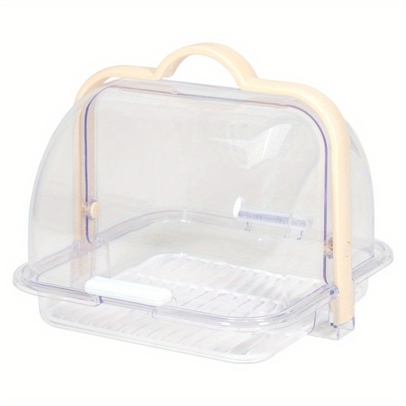 Baby Desktop Storage Box With Lid Dustproof Bottle Drain - Temu