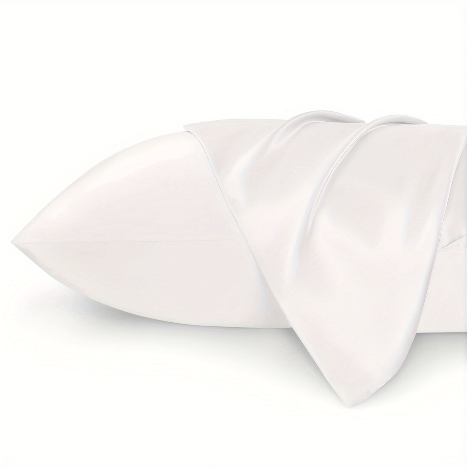 2pcs Satin Pillowcase Soft Pillow Case Envelope Closure Living Room Home Decor