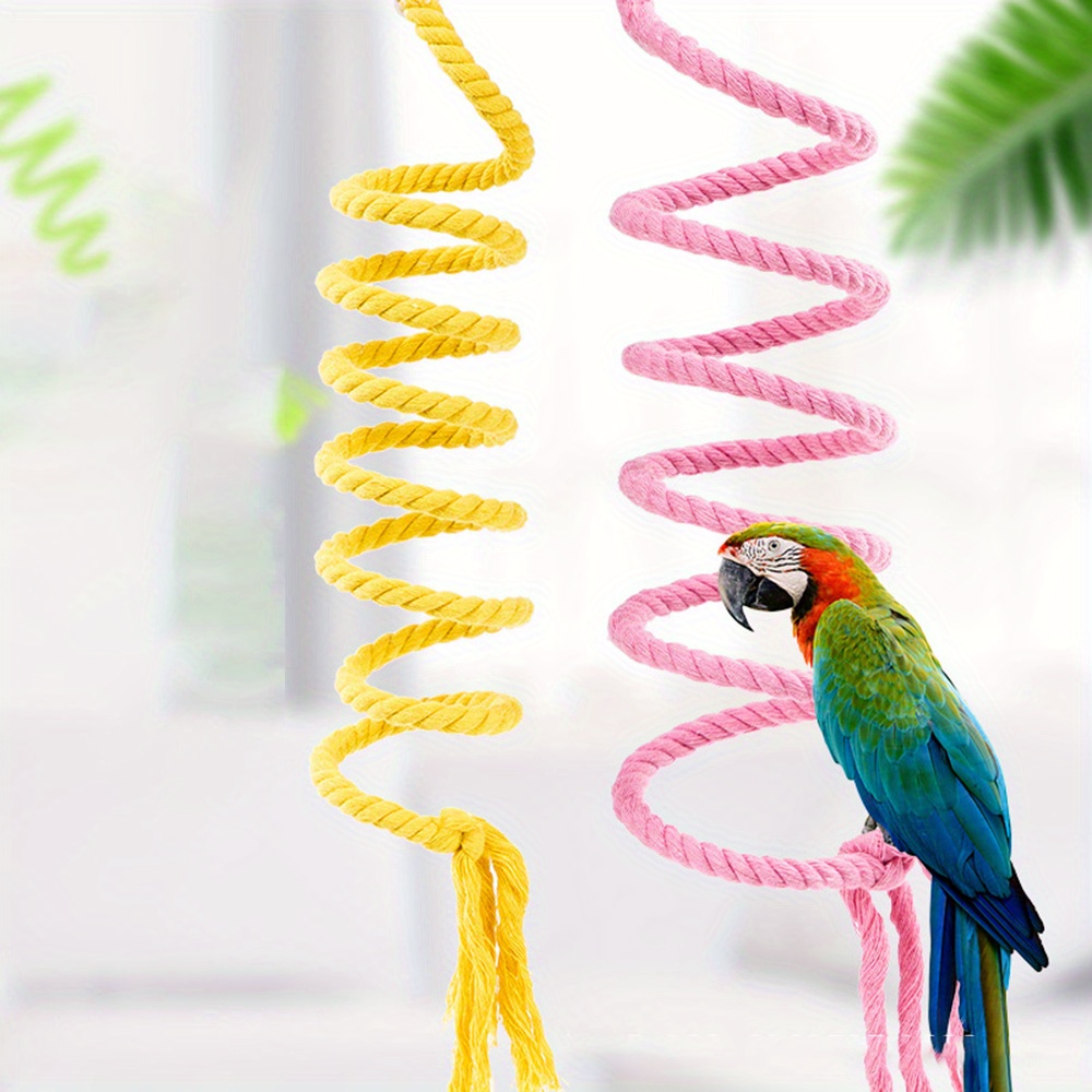 fun durable bird cotton rope toy perfect bird cage Temu United