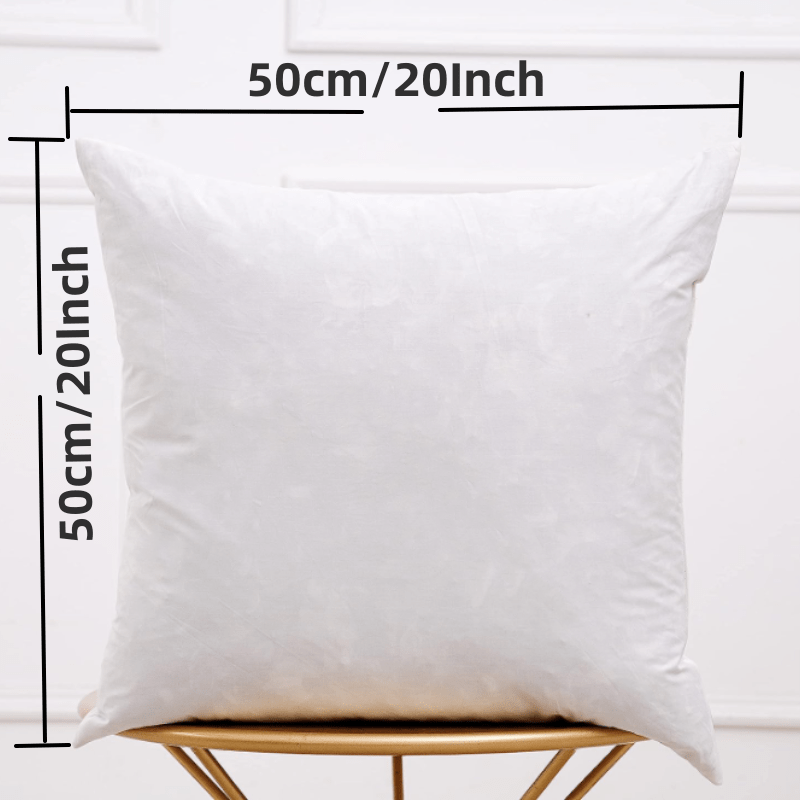 Decorative Throw Pillow Insert, Down And Feathers Filling, Cotton Cover Square  Pillow Insert Pillow Core For Bedroom Living Room Office Home Decor - Temu