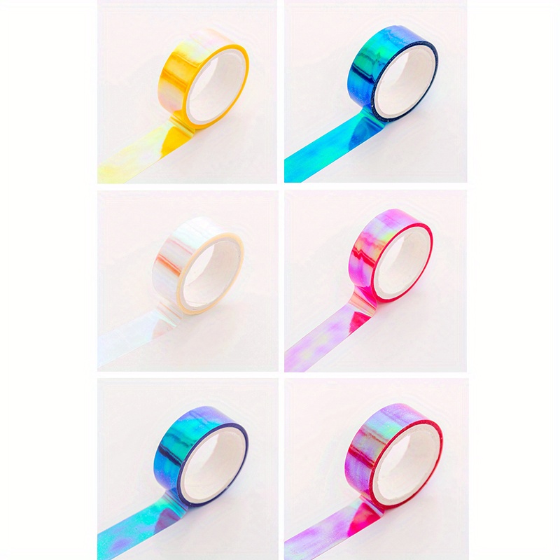 Rainbow colored Decorative Washi Tape Decorative - Temu