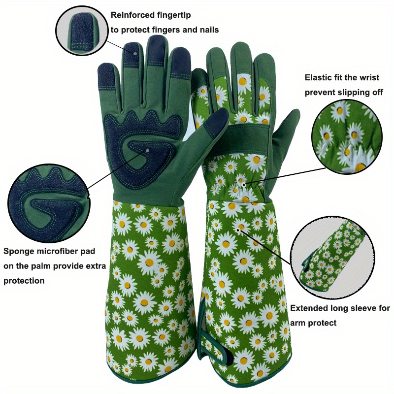  QEAR 3 pares de guantes de trabajo de jardinería para