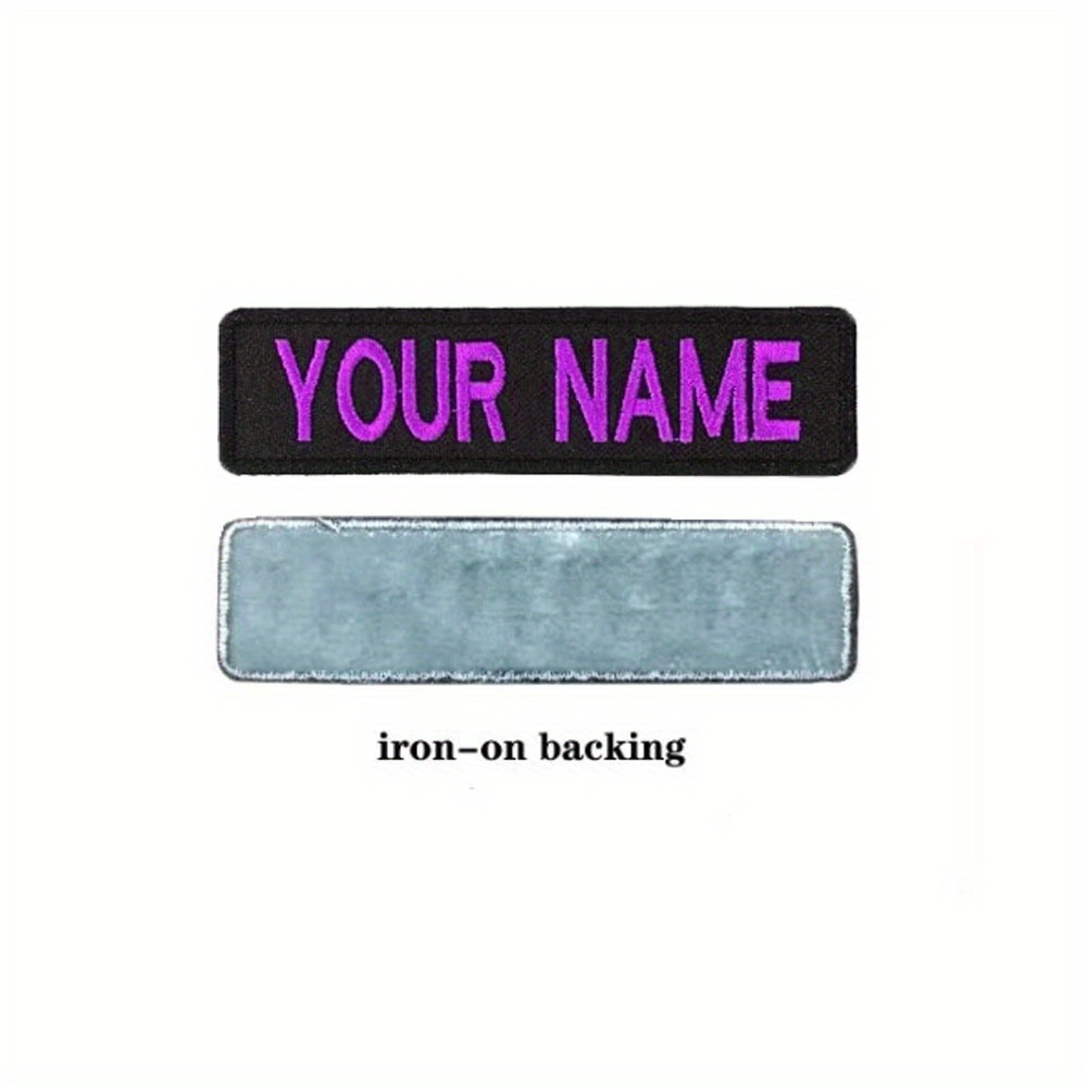 Custom Name Patch Personalized Embroidered Name Tapes With - Temu