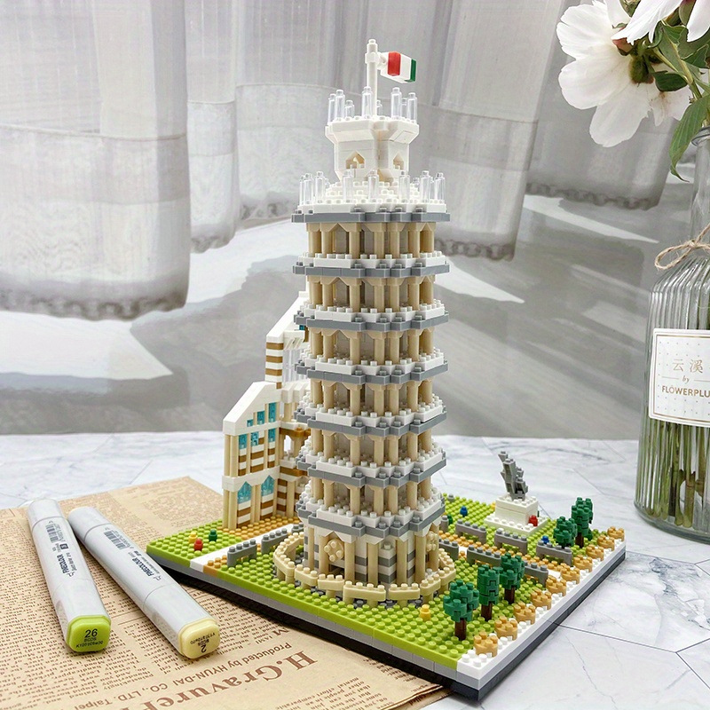 3d Building Blocks Model Of The Iconic Leaning Tower Of Pisa Temu 