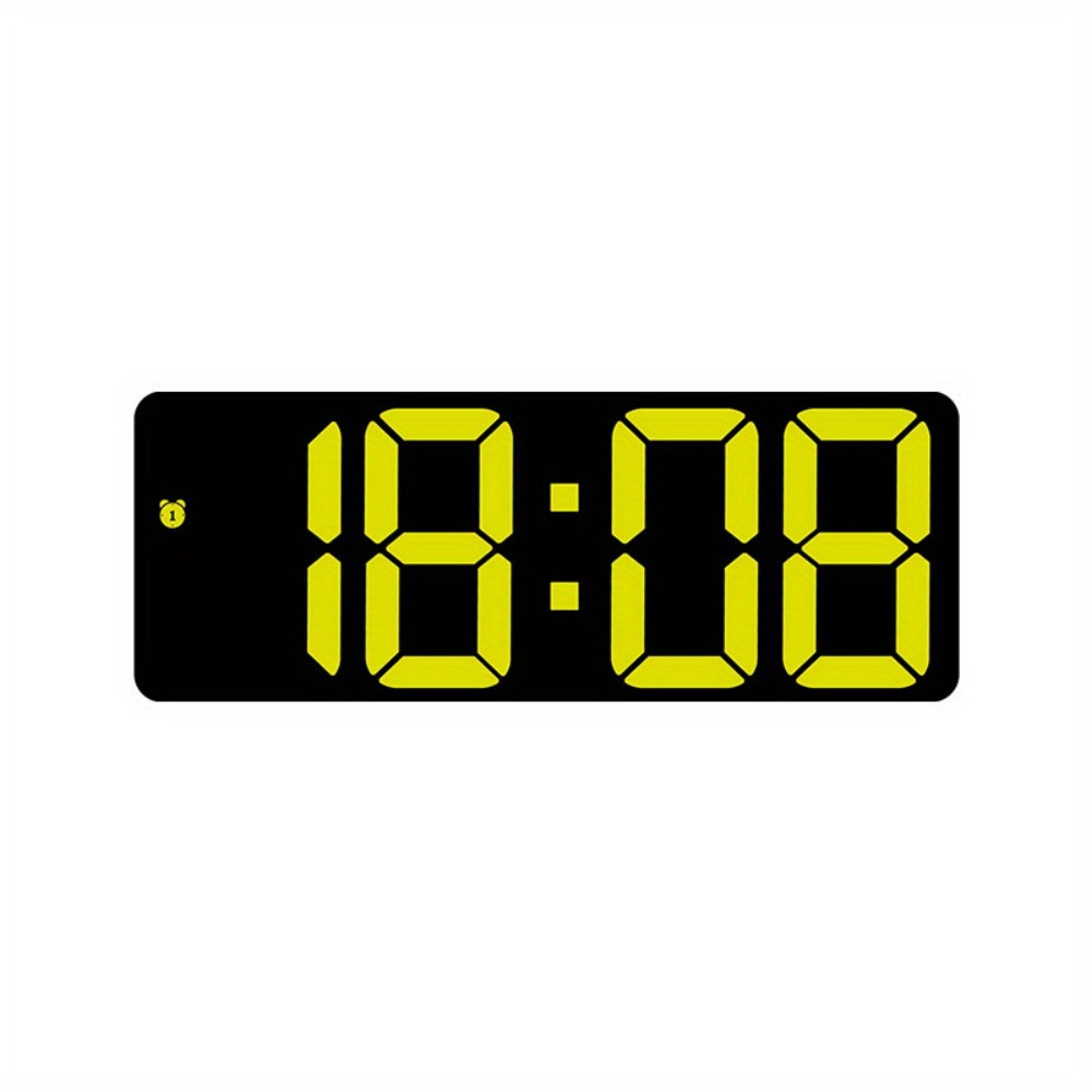 1pc Reloj Despertador Digital Control Voz, Fecha Temp Modo Nocturno Snooze  Reloj Mesa, Función Anti-disturbios 12/24h Relojes Led Electrónicos (  Batería No Incluida) - Hogar Cocina - Temu