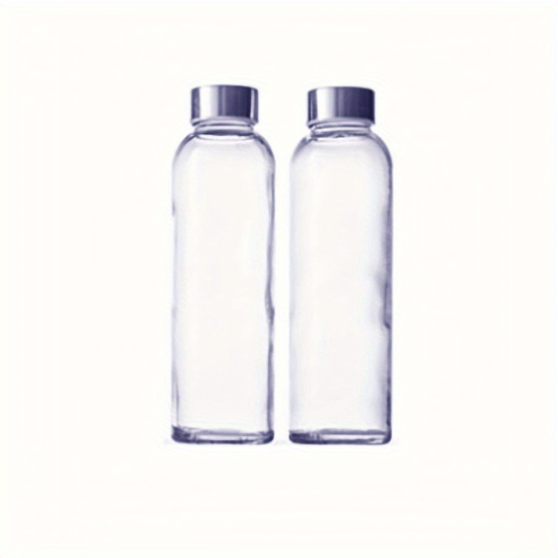 Small Clear Glass Bottles With Lids For Liquids Wide Mouth - Temu