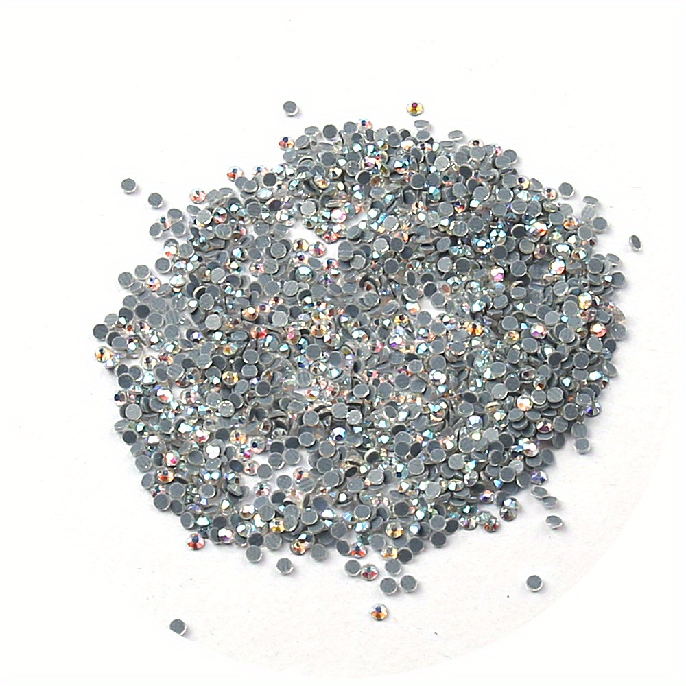Queenme 1440pcs AB SS20 Hotfix Rhinestones 20Ss Flatback Crystals for Clothes Shoes Crafts Hot Fix 5mm Round Glass Gems Stones Flat Back Iron on