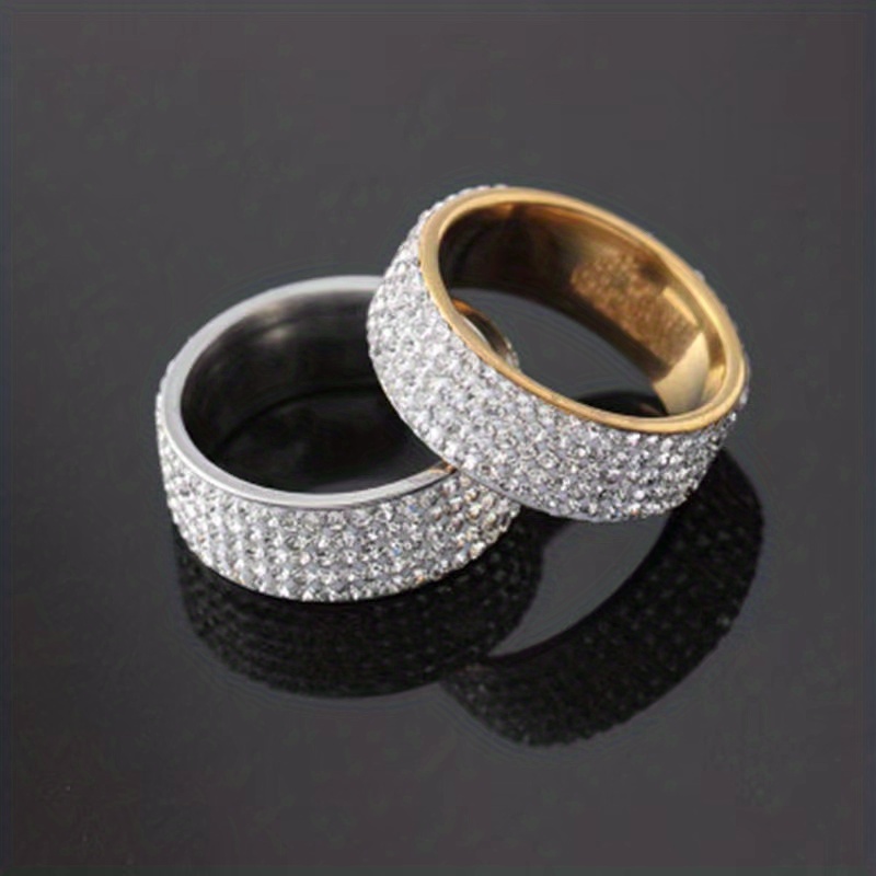 2 Fashionable Soft Clay Five-row Drainage Drill Rings, Steel Geometric Drill Ring Set, Wedding Engagement Party Gift Set