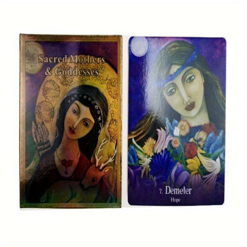 Tarot Madres Sagradas Diosas Oráculo Mágico Juego de Cartas de Mesa Inglés  Di