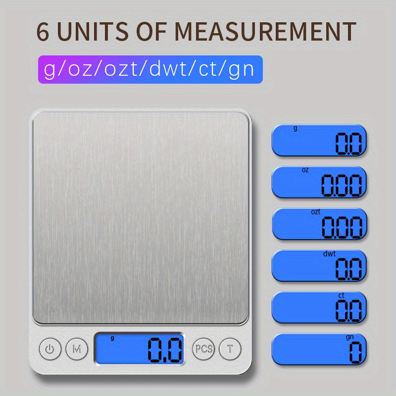 Multi-Function Kitchen Food Scale Digital Display Measures in g oz