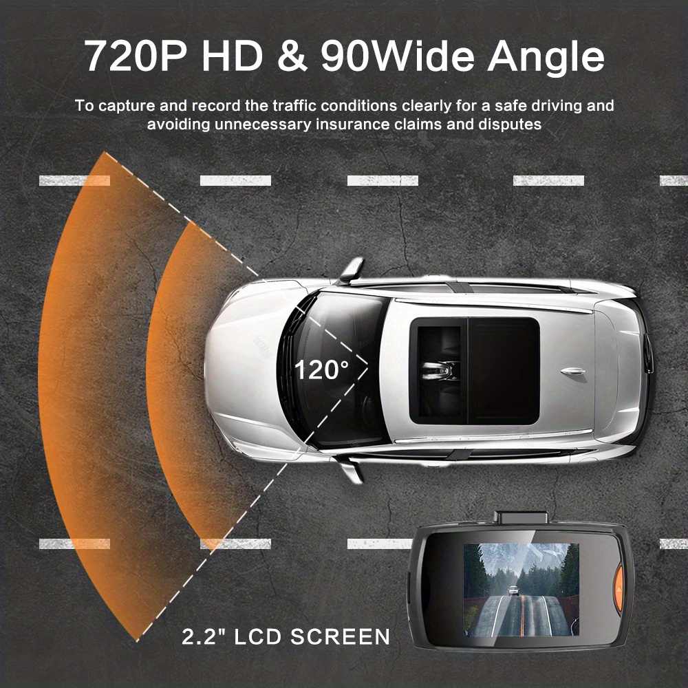Full Hd 1080p Car Dvr Recorder With 140° Wide Angle View - Temu