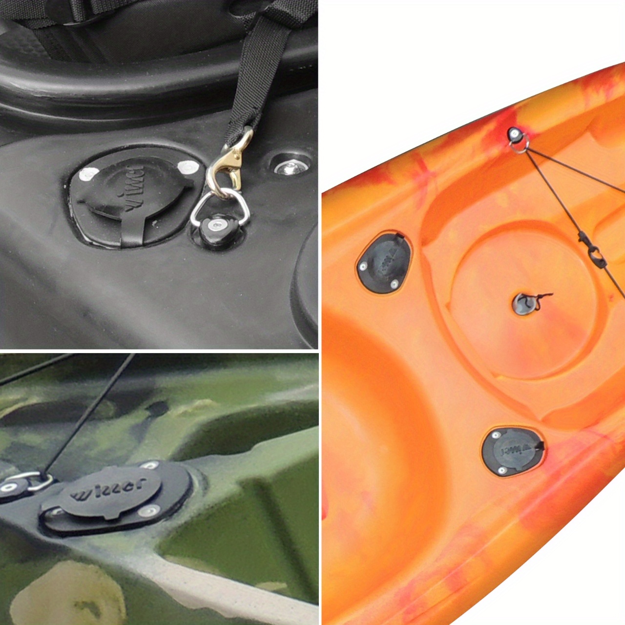 Comfortable Kayak Fishing Rod Seat Embedded Deck Holders Temu United